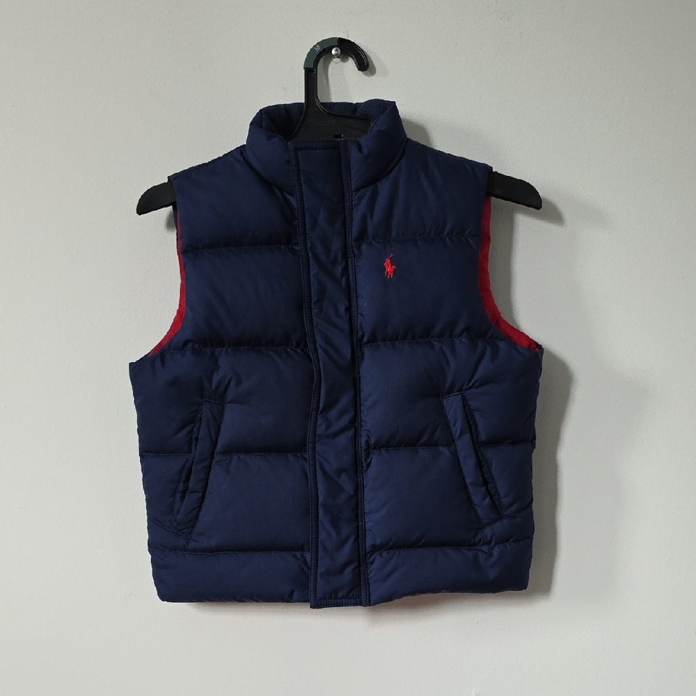 Ralph Lauren Navy Quilted Down Vest, 3T